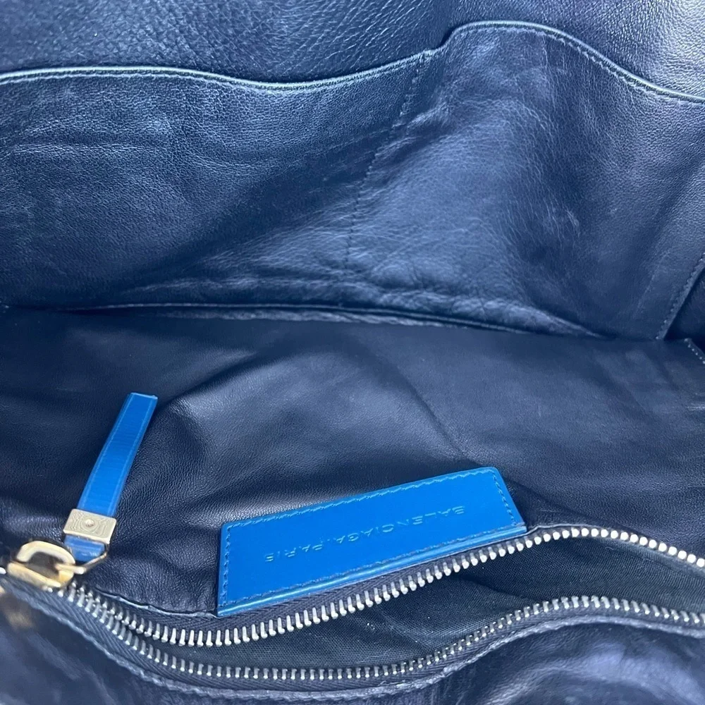 Black Patent and Royal Blue Balenciaga